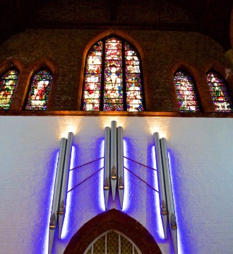 Bright colours and fun, modern art are offset nicely by the decor of the newly refurbished St Augustine's Centre