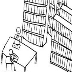 Talking in the Library
