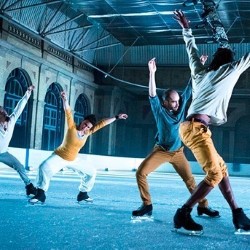 We become shocked and mesmerised as they skate up close, staring us down, causing an array of responses and emotions from the audience, and an awe-inspiring atmosphere.