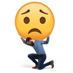 Dan Simpson: Worried Face Emoji